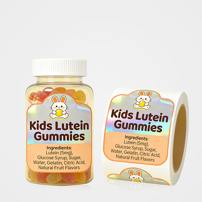 Custom Hologram Vitamin & DHA Supplement Packaging Labels