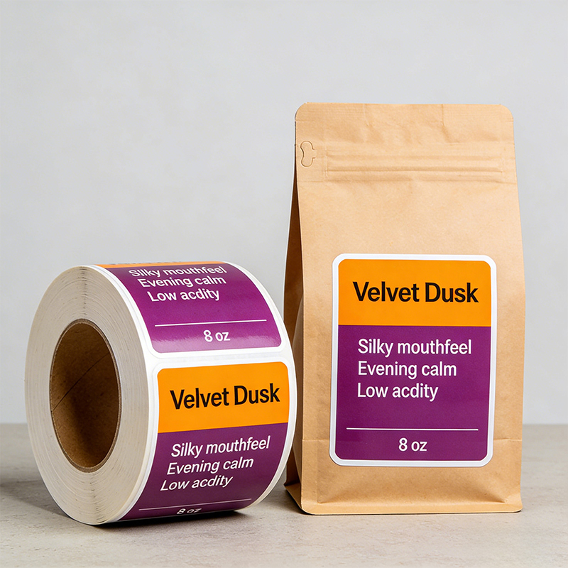 Custom Coffee Bag Labels for Packaging Solutions