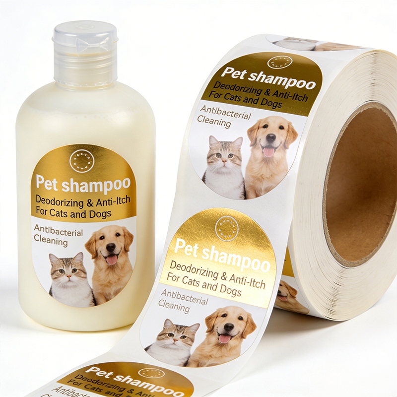 Pet Shampoo Bottle Labels for Pet Care Wholesale