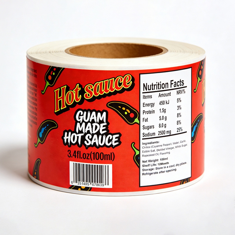 Hot Sauce Bottle Labels for Food Packaging Wholesale