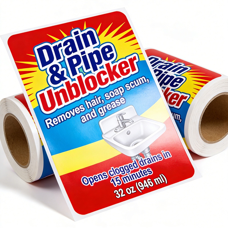 Home Cleaning Liquid Bottle Labels Printing Supplier