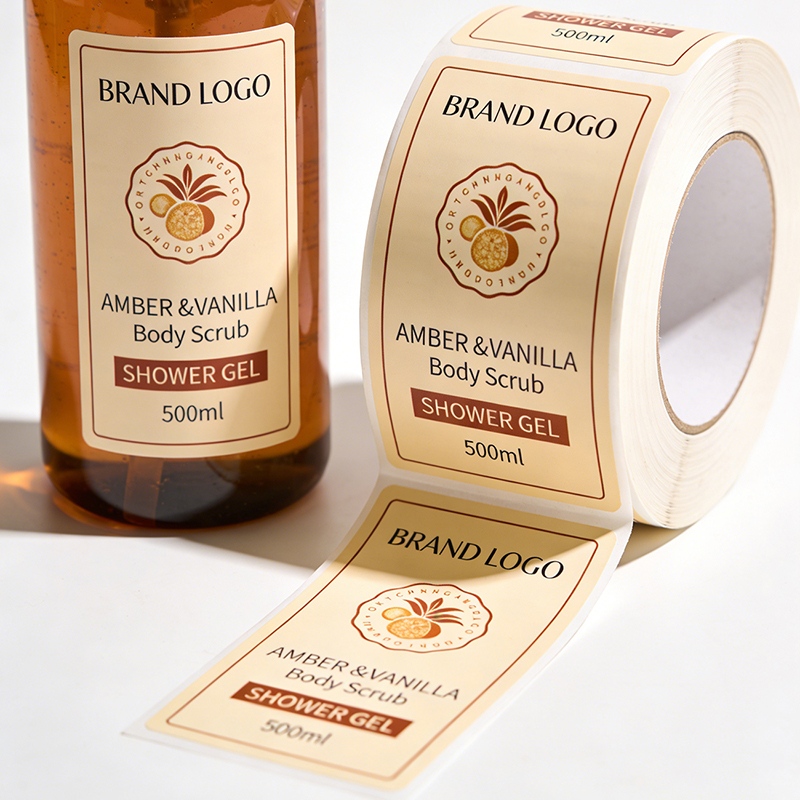 Shower Gel Bottle Labels for Body Care Manufacturer