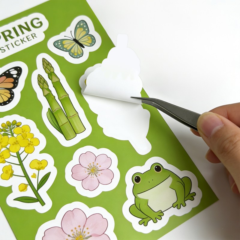 Custom Waterproof Kiss-Cut Decorative Sticker Sheets