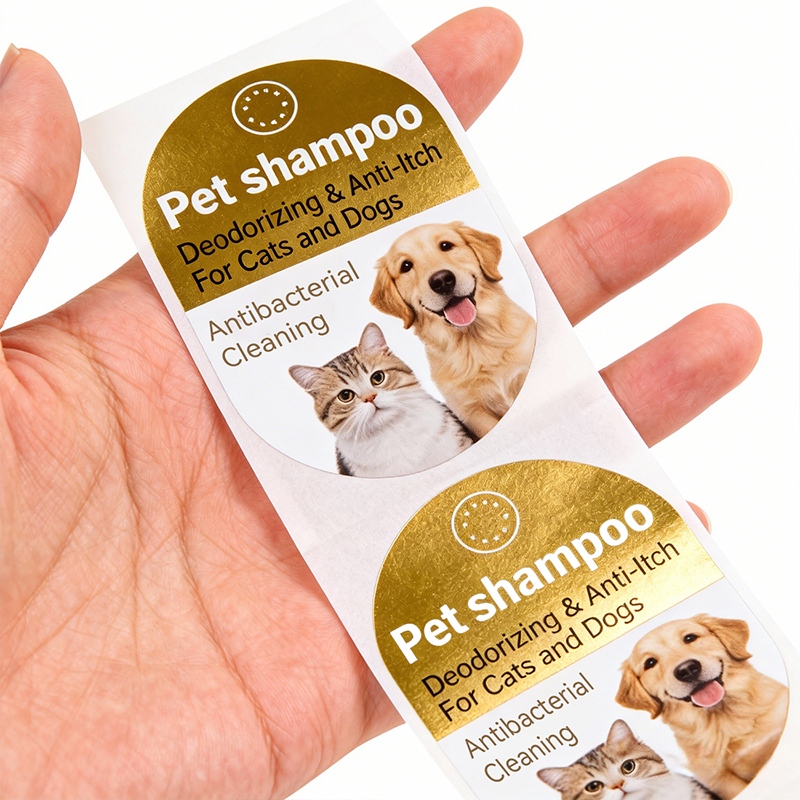Pet Shampoo Bottle Labels for Pet Care Wholesale