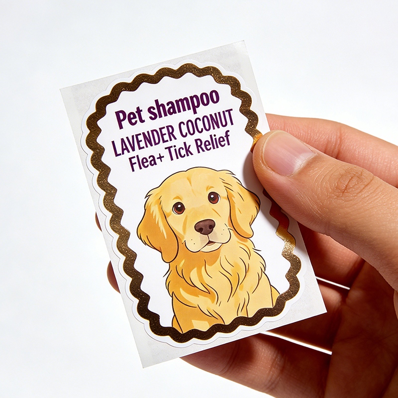 Pet Shampoo Bottle Labels for Pet Care Wholesale
