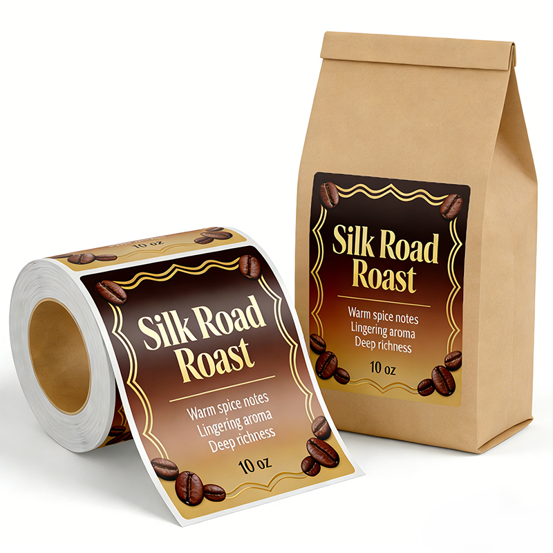 Custom Coffee Bag Labels for Packaging Solutions