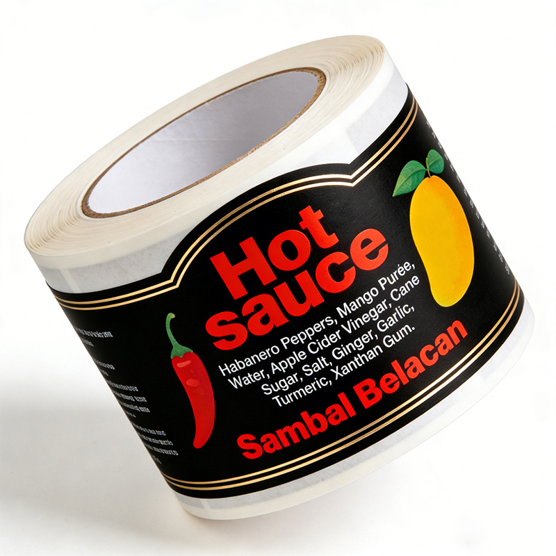 Hot Sauce Bottle Labels for Food Packaging Wholesale
