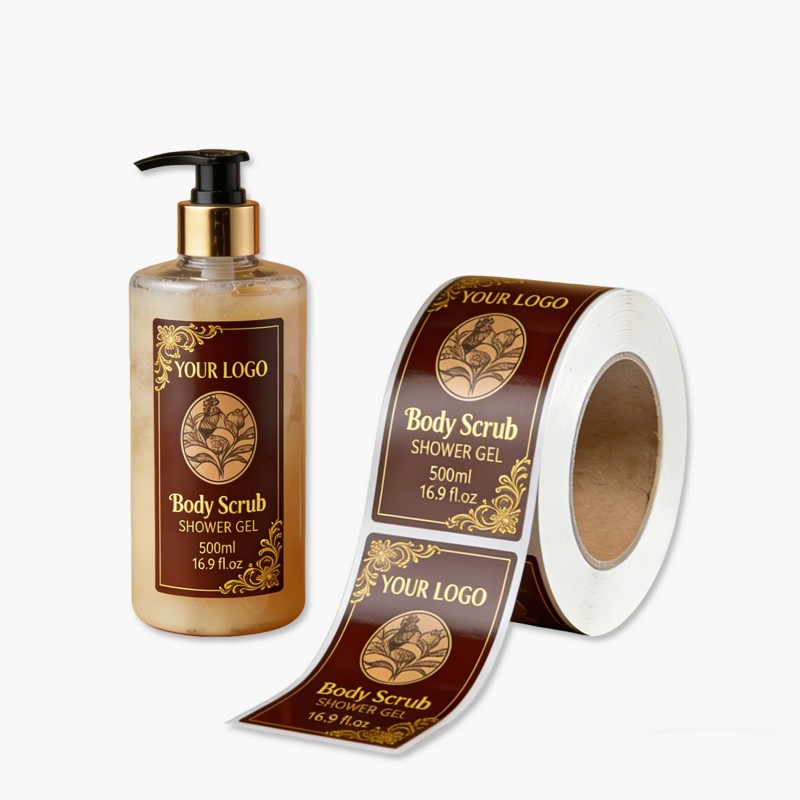 Shower Gel Bottle Labels for Body Care Manufacturer