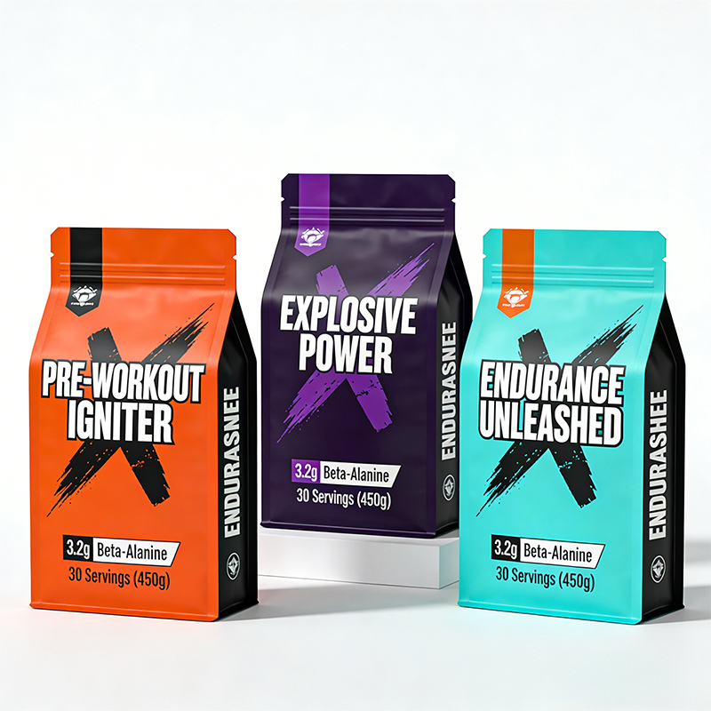 Custom Eight-Side Seal Pouches for Protein Powder Packaging