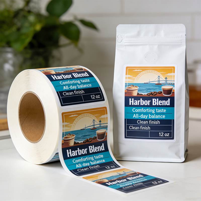 Custom Coffee Bag Labels for Packaging Solutions
