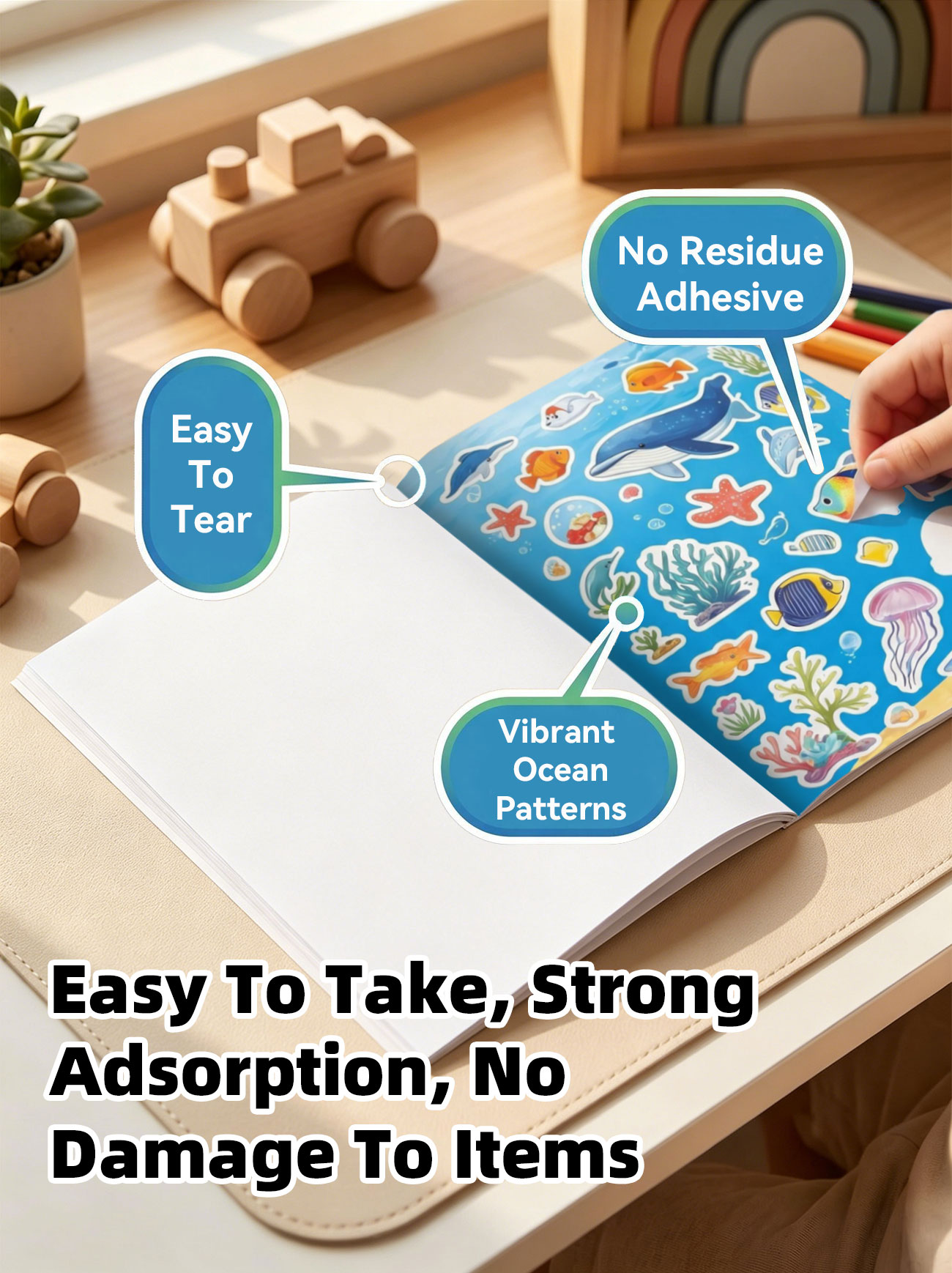 Reusable Sticker Album application scenarios for children