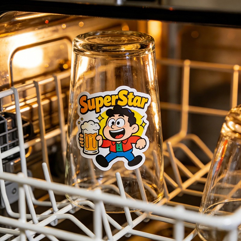 Dishwasher-Safe Waterproof Vinyl Stickers & Decals Wholesale