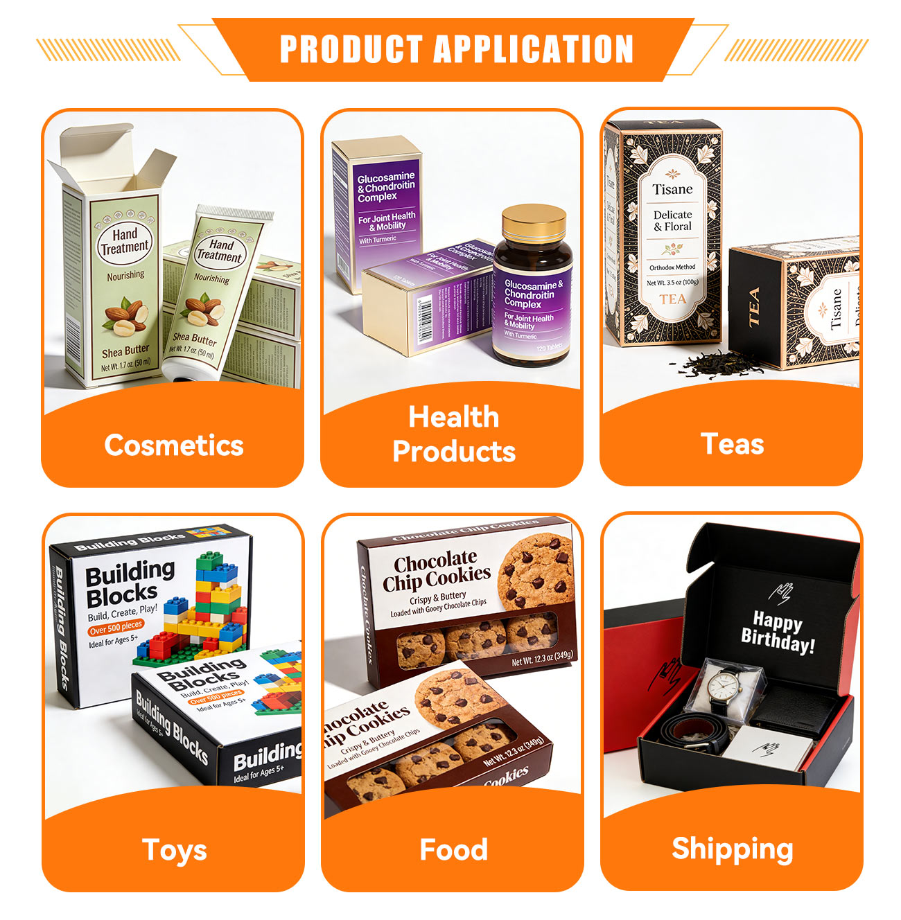 Custom printed product boxes featuring premium paperboard construction and finishing options