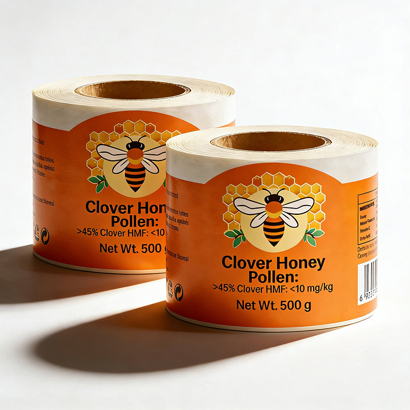 Custom Waterproof Honey Jar Labels for Food Packaging