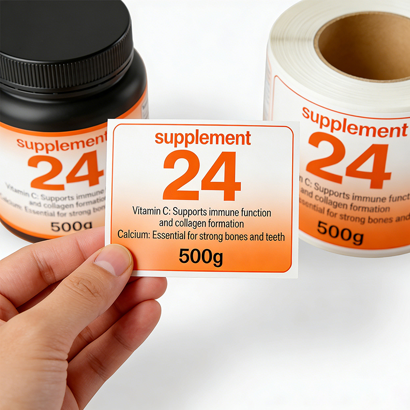 Vitamin Bottle Labels for Healthcare Supplements Supplier