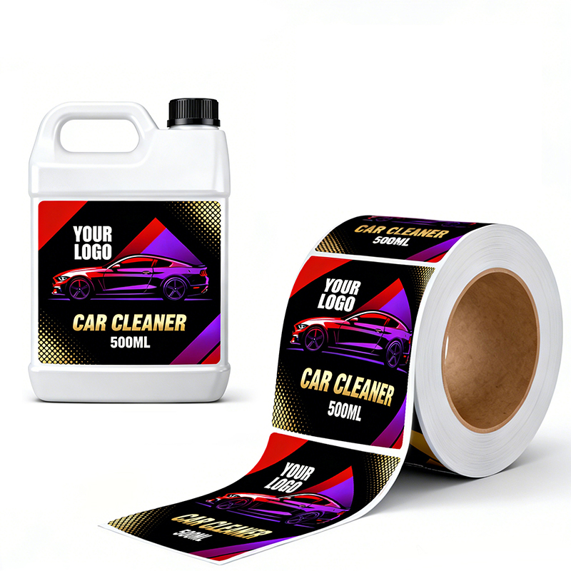 Waterproof Car Cleaning Product Bottle Labels Wholesale
