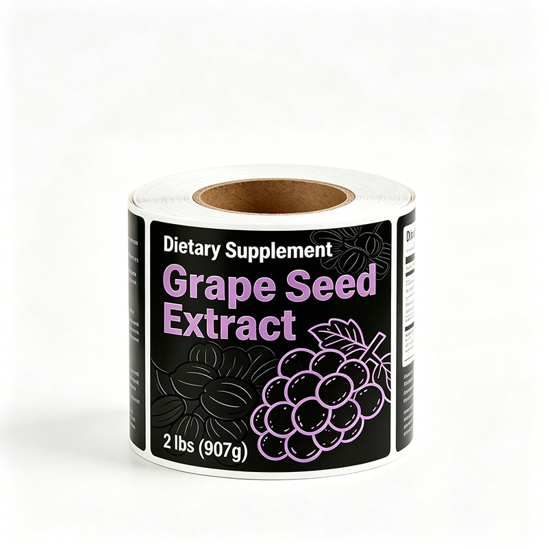 High-Gloss UV-Coated Supplement Roll Labels Manufacturer