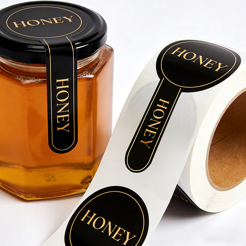 Tamper-Proof Honey Jar Seal Stickers for Glass Lids