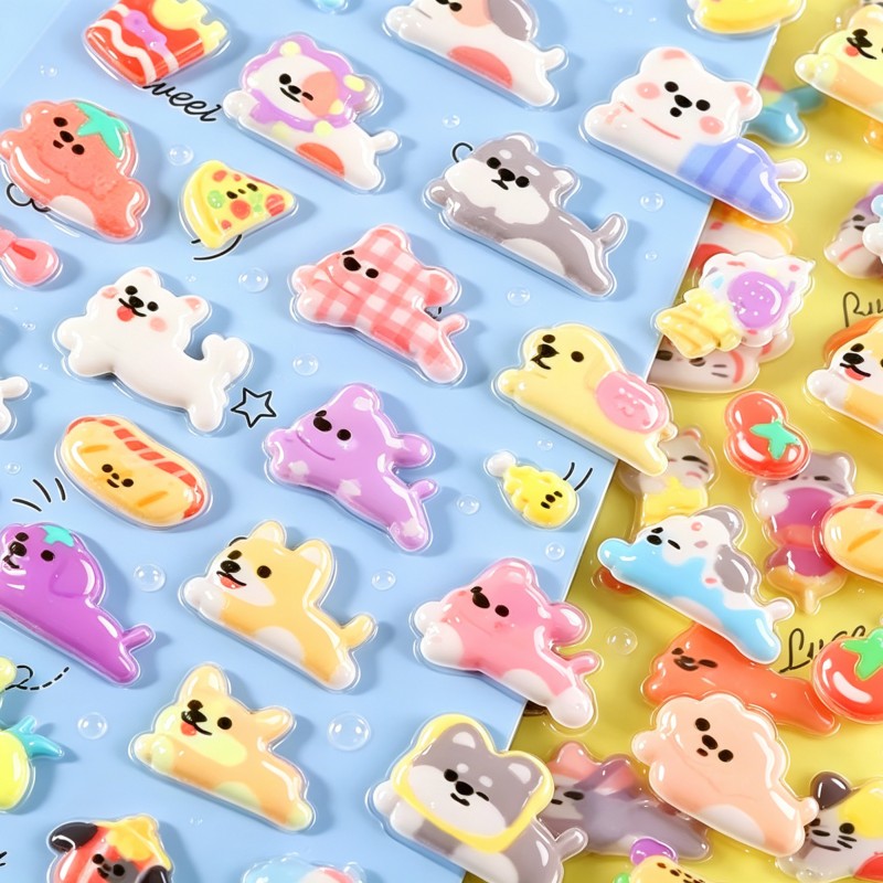 Custom 3D Puffy Foam Stickers for Kids Wholesale