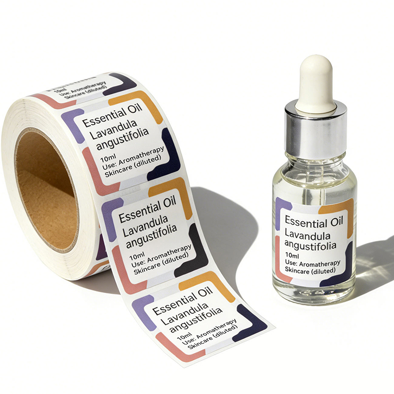 Custom Waterproof Essential Oil Bottle Labels for Cosmetics