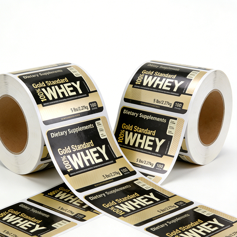 Waterproof Whey Protein Powder Tub Labels Manufacturer