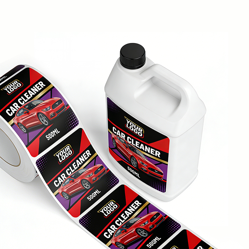 Waterproof Car Cleaning Product Bottle Labels Wholesale
