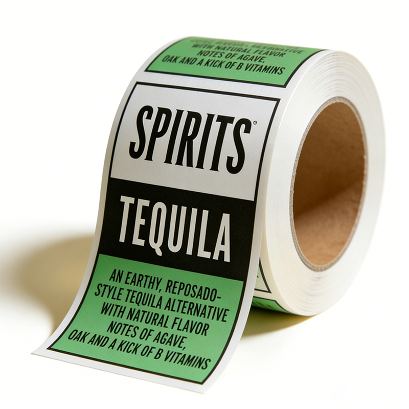 Waterproof Vinyl Tequila & Spirit Bottle Label Stickers