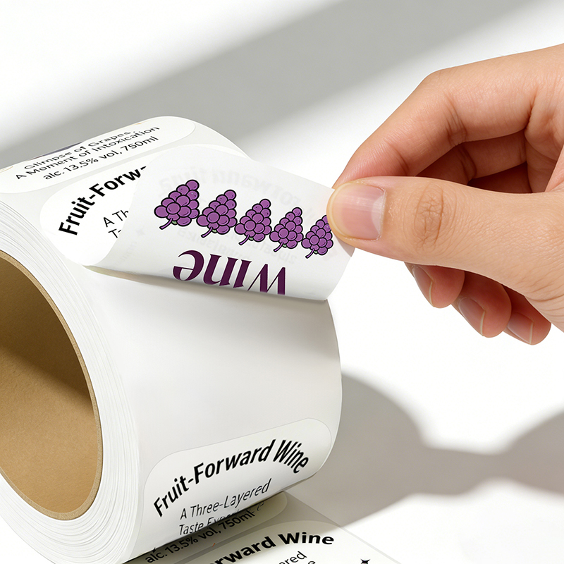 Custom Front & Back Double-Sided Bottle Labels Printing
