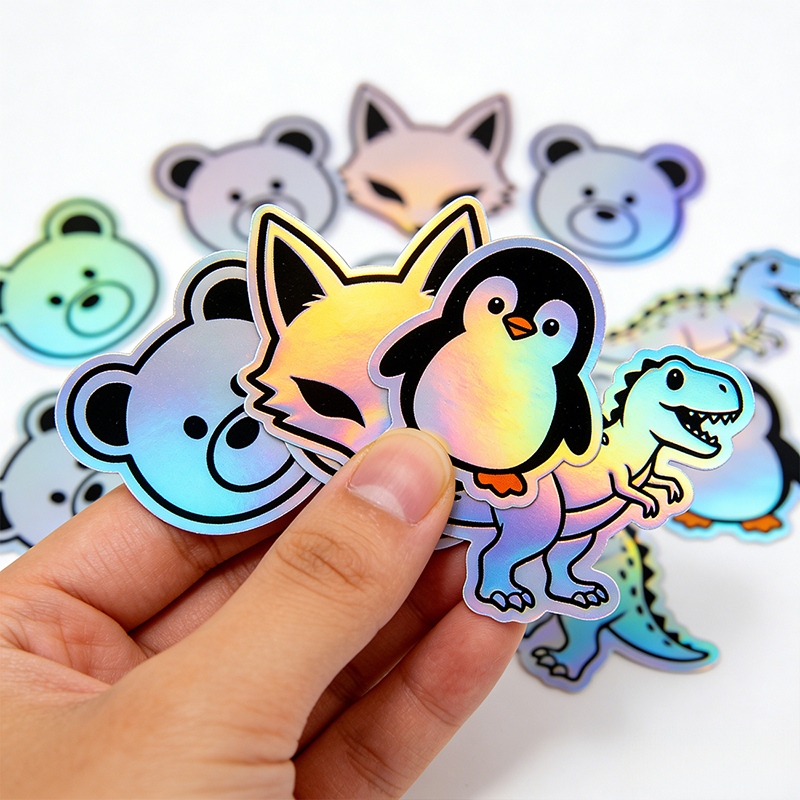 Custom Holographic Laser Vinyl Stickers Wholesale Supplier