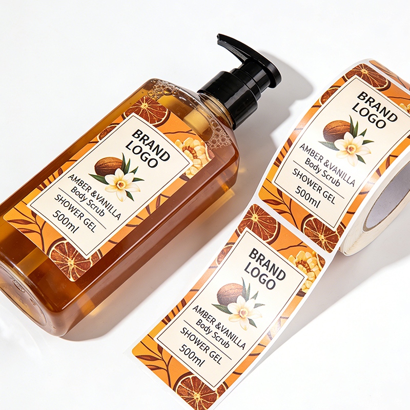 Shower Gel Bottle Labels for Body Care Manufacturer