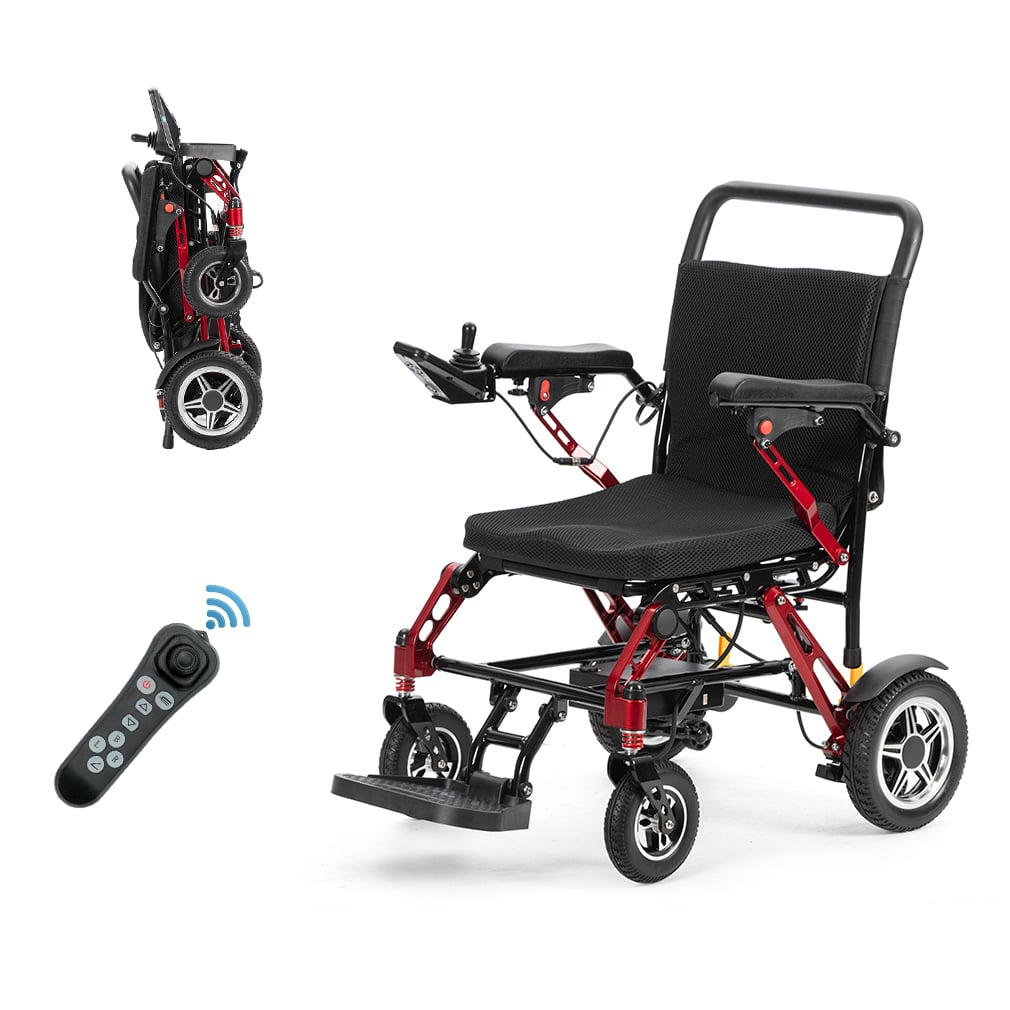 Portable Magnesium Alloy Power Electric Wheelchair RED