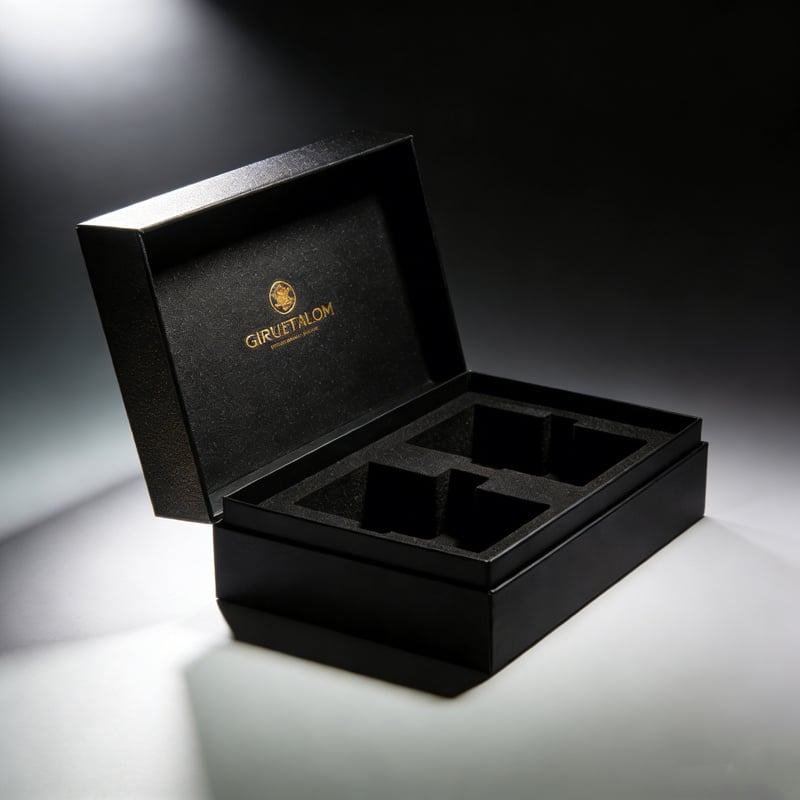 Gift box with handle for easy carrying perfect for wine bottles gift sets and larger presents