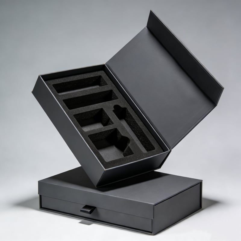 Gift paper box recycled kraft paper with ribbon for an eco conscious and natural gift presentation