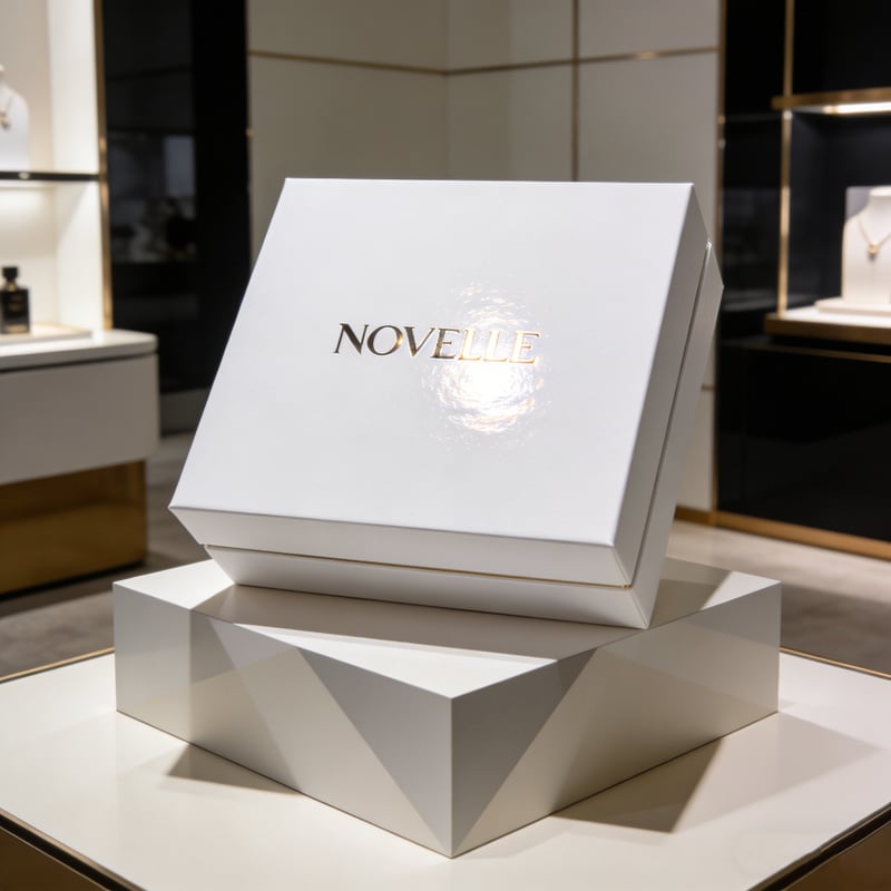 Led jewelry box with built in lights to showcase diamonds and gemstones creating an attractive display case