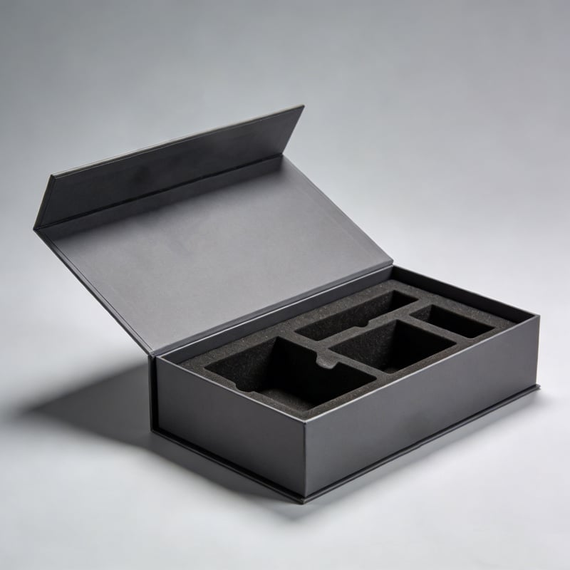 Gift paper box recycled kraft paper with ribbon for an eco conscious and natural gift presentation