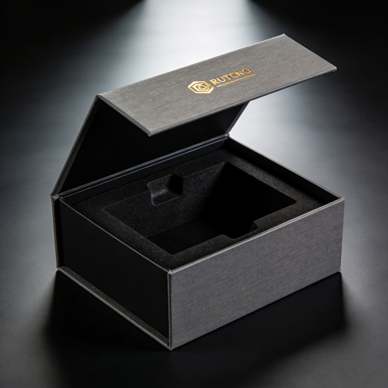 Collapsible gift boxes with magnetic closure eco friendly paper material for sustainable packaging