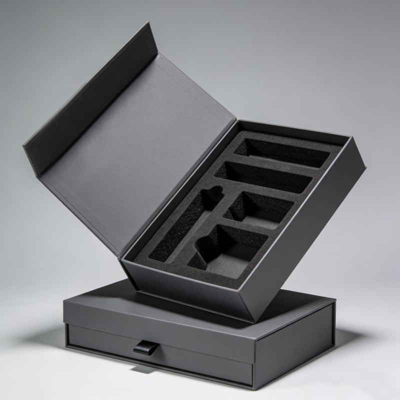 Gift paper box recycled kraft paper with ribbon for an eco conscious and natural gift presentation