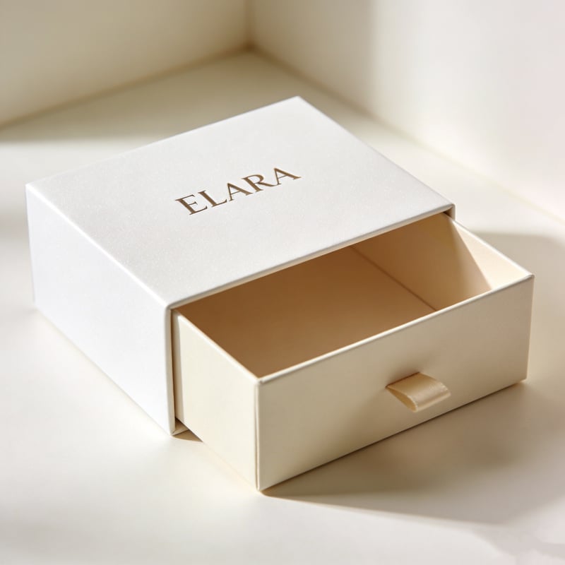Gift jewelry packaging paper box foldable design with insert for easy assembly and beautiful product presentation