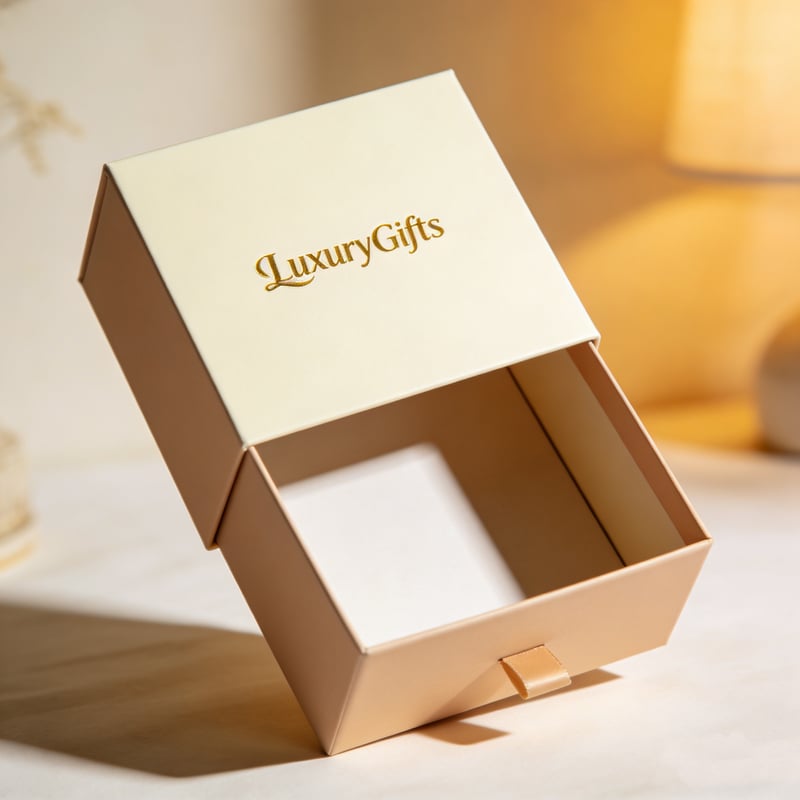 Kraft paper jewelry box natural and rustic packaging for artisan handmade or bohemian style jewelry