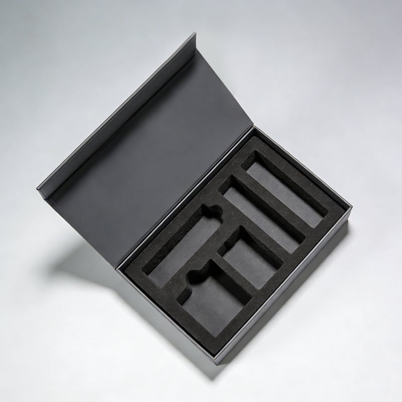 Gift paper box recycled kraft paper with ribbon for an eco conscious and natural gift presentation