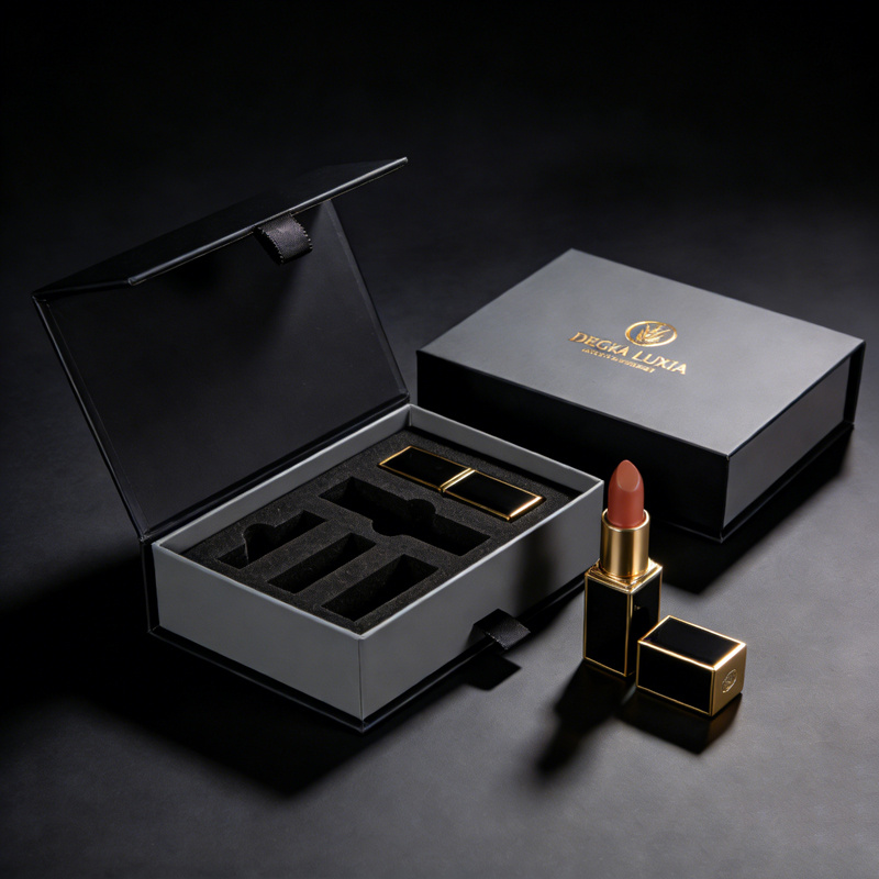 Double Side Cosmetic Boxes Skincare Magnetic Close Paper Gift Box for Luxury Packaging and Display
