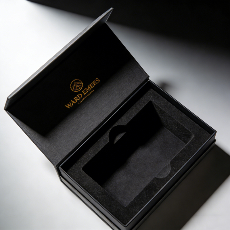 Collapsible gift boxes with magnetic closure eco friendly paper material for sustainable packaging