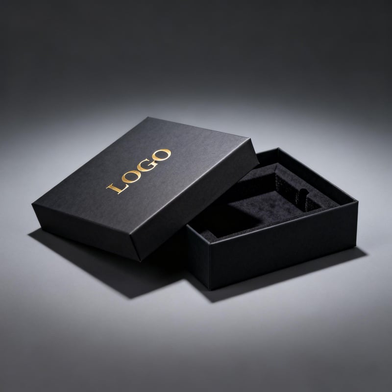 Jewelry box with bag for necklace includes a velvet box and a matching drawstring pouch for complete packaging