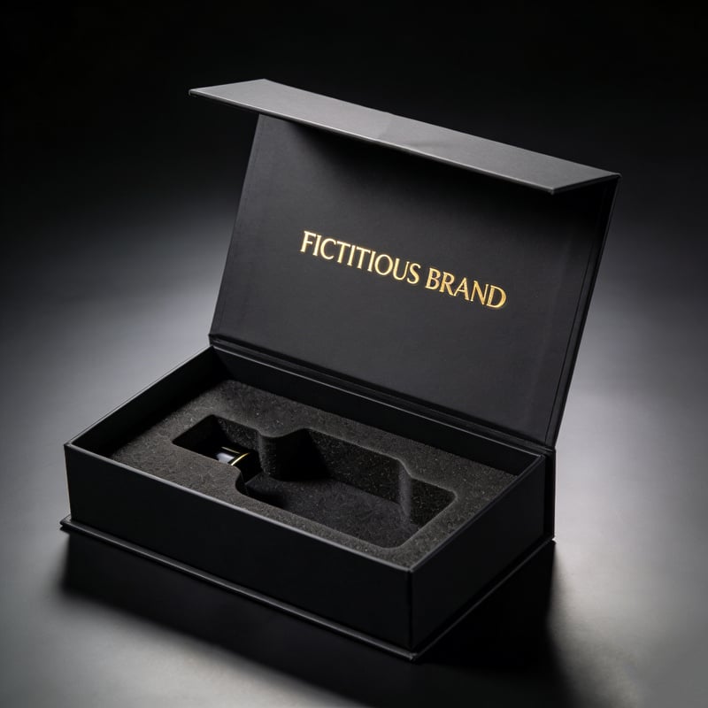 Custom perfume gift box personalized with recipient name or message for special occasions and gifting