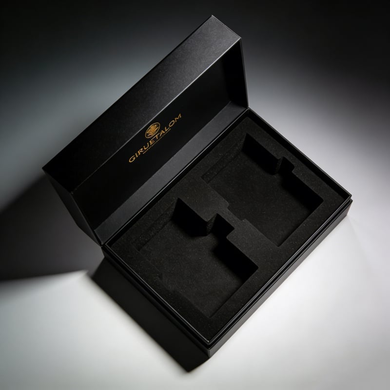 Gift box with handle for easy carrying perfect for wine bottles gift sets and larger presents