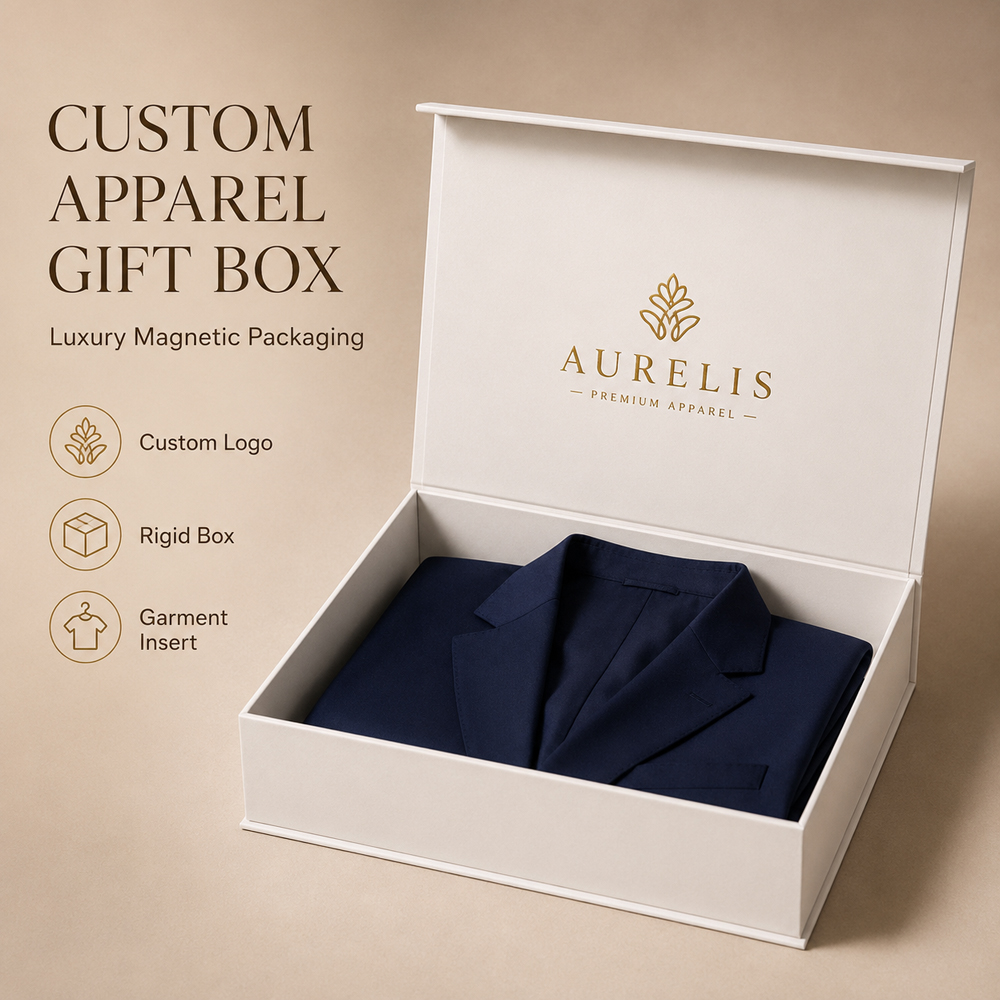 Package box for fridge magnet and small souvenir items with custom printing available
