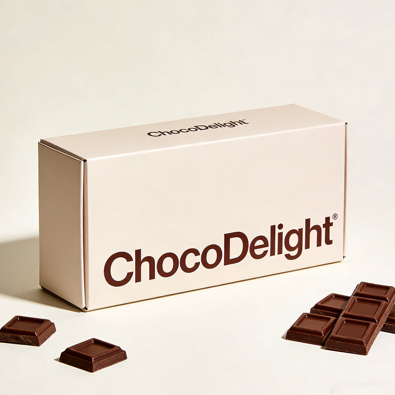 Chocolate packaging box food grade paperboard with compartments for assorted truffles and sweets secure dividers