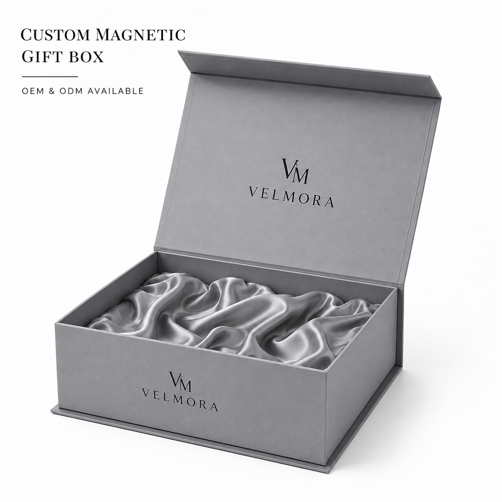 Luxury rigid paper boxes magnetic closure folding gift box packaging custom logo for cosmetics and skincare
