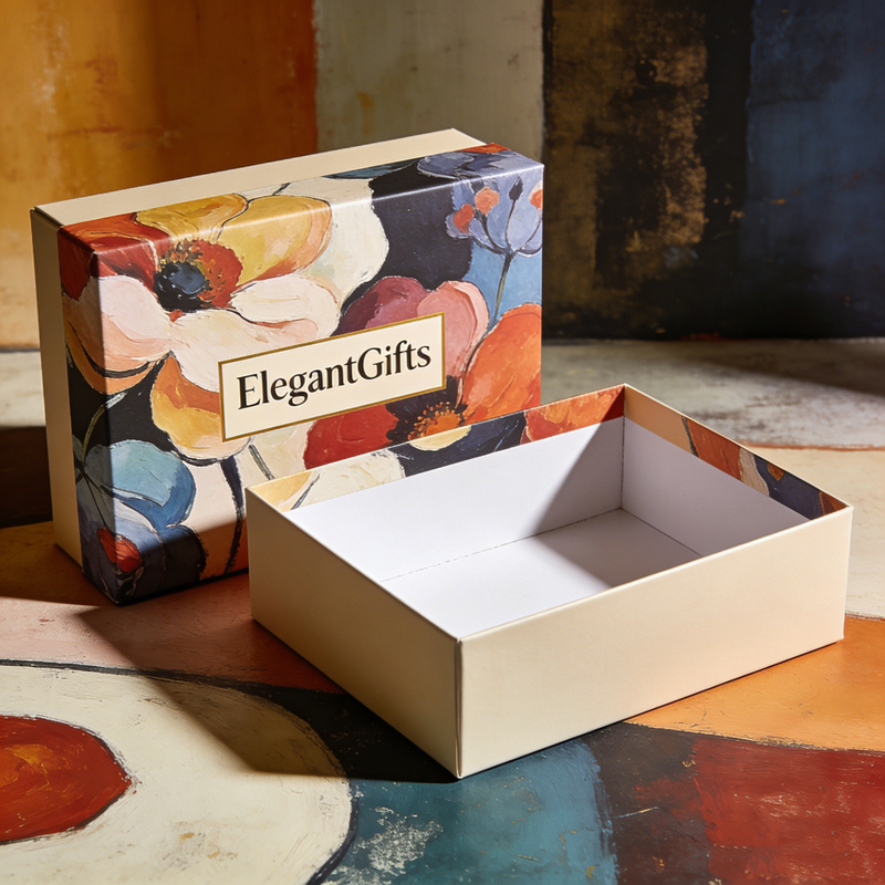 Recycled Kraft Paper Jewelry Box With Lid Custom Logo Printed Eco Friendly Packaging For Ring Necklace Earring Bracelet Watch