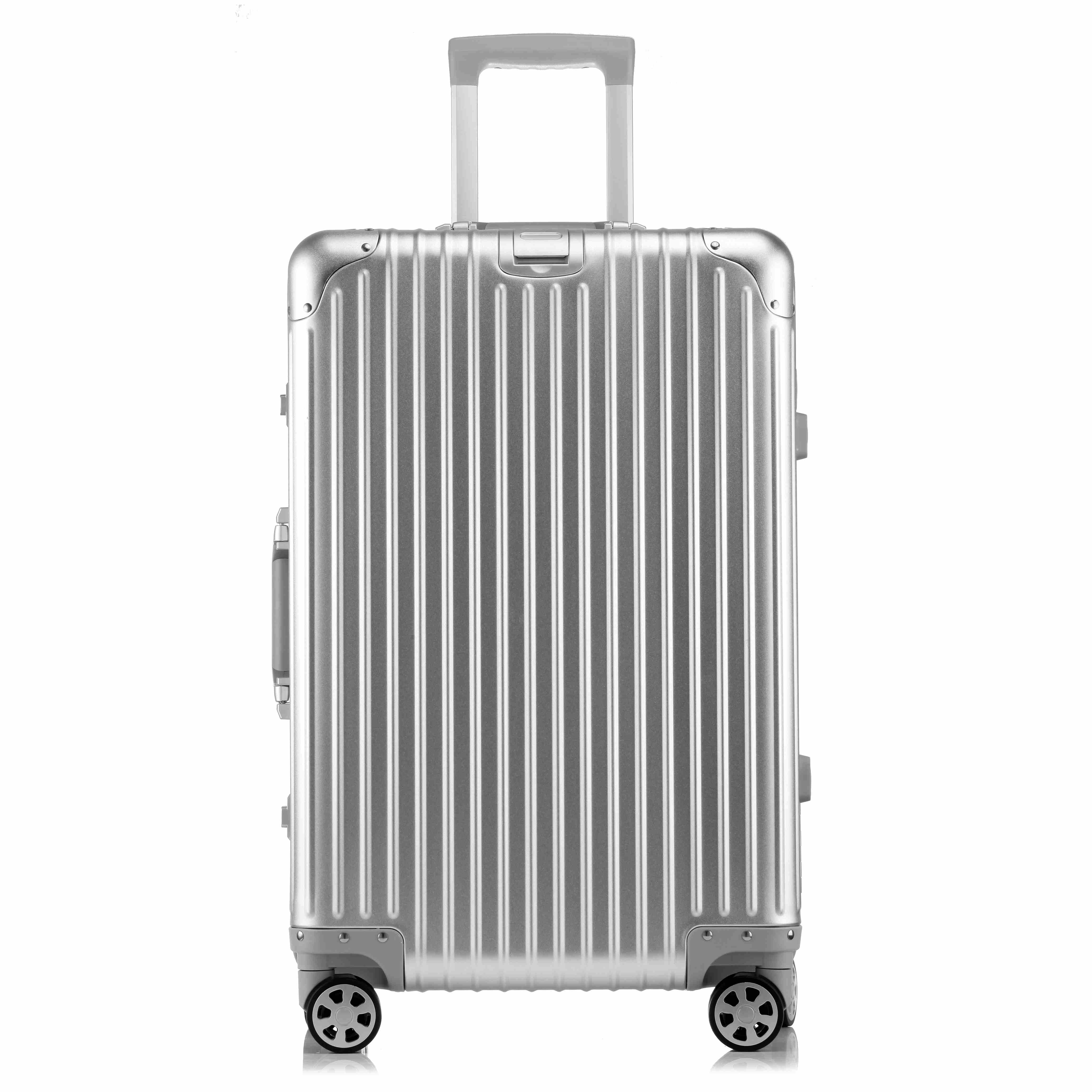 20 pulgada na Bagong Aluminum na Kaban ng Luggage na may TSA Lock, Universal na Gulong, at Minimalist na Disenyo para sa Negosyo
